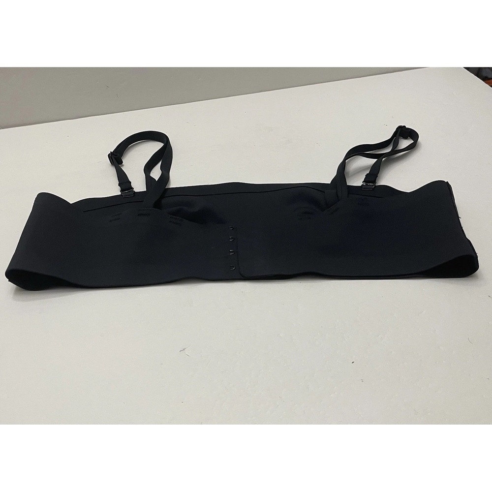Free People Intimately Nina Black Bandeau Bralette XL Seamless Smooth - Picture 2 of 9